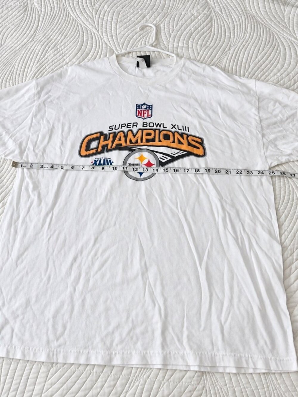 Vintage 2009 Pittsburgh Steelers Super Bowl XLIII Champions T-Shirt XL NFL - Picture 4 of 5